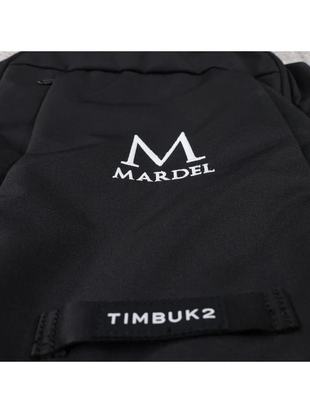 Timbuk2 Parkside Eco Black Backpack Custom Mardel Embroidered Logo 3840-3-1068